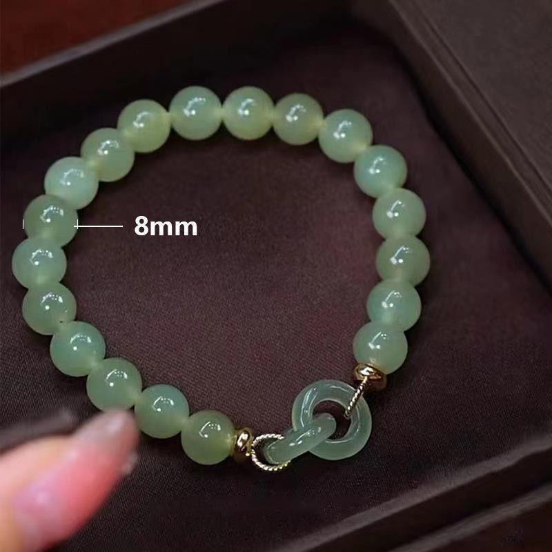 Ins Style Creative Lucky Beads Bracelet Vintage Light Luxury Handmade Bangle For Women'S Girls Wrist Chain Jewelry Gift
