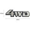 3D Auto Car Styling Chrome Metal Sticker 4WD Emblem Badge Rear Decal Logo for Toyota Impreza Subaru Honda 4X4 Off Road SUV 4WD