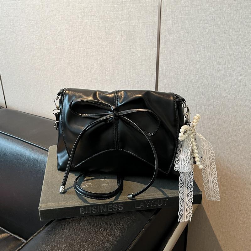 Bag Femininity Bow Small Square Bag New High Value Fashion Women's Bag Ins Trendy Fashion Shoulder Bag