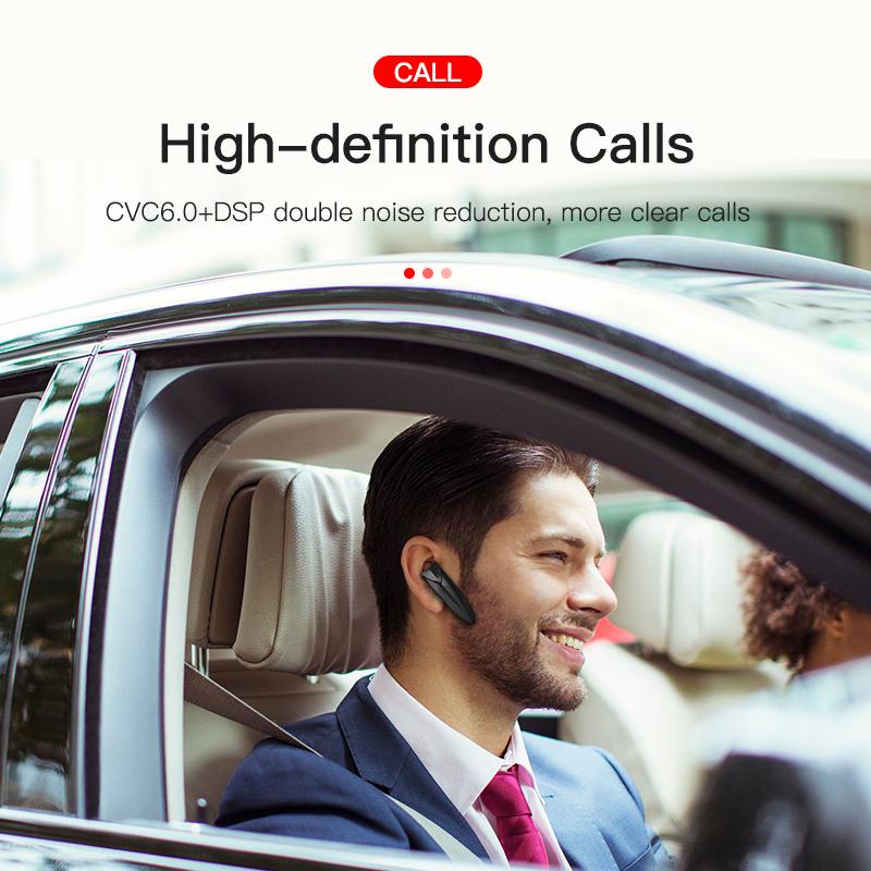 DUODUO 24 Saat İş Bluetooth Kulaklık Araba Bluetooth Kulaklık Eller Serbest mikrofon ile kulak kancası Kablosuz Kulaklık iPhone xiaomi samsung için