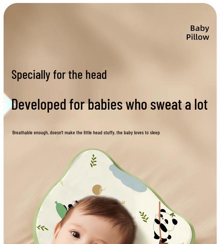 Newborn Anti-Flat Head Pillow – Corrective, Breathable, for 0-6 Months, All Seasons