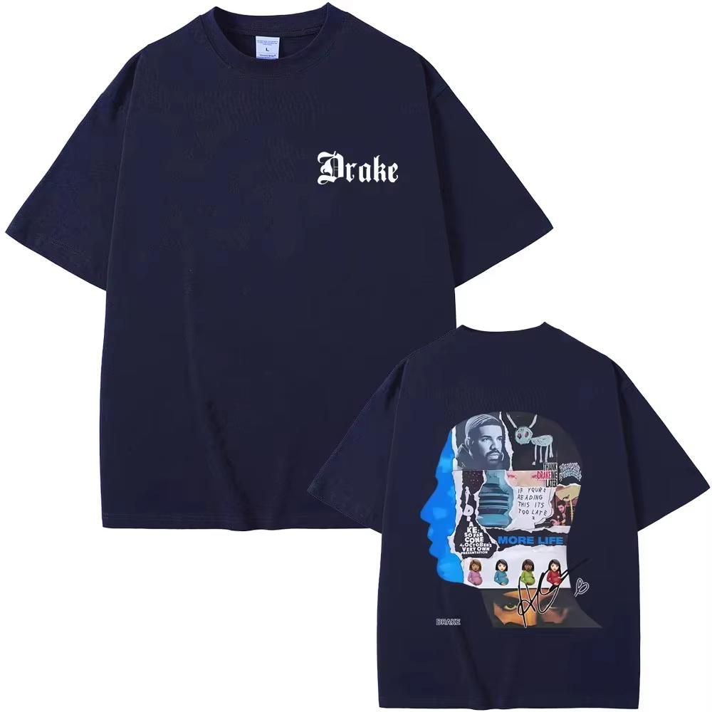 2026 Rapper Drake Album Cover Grafik T-Shirt Herren Damen Hip Hop Mode Popmusik T-Shirts Männlich Lässig Baumwolle Streetwear