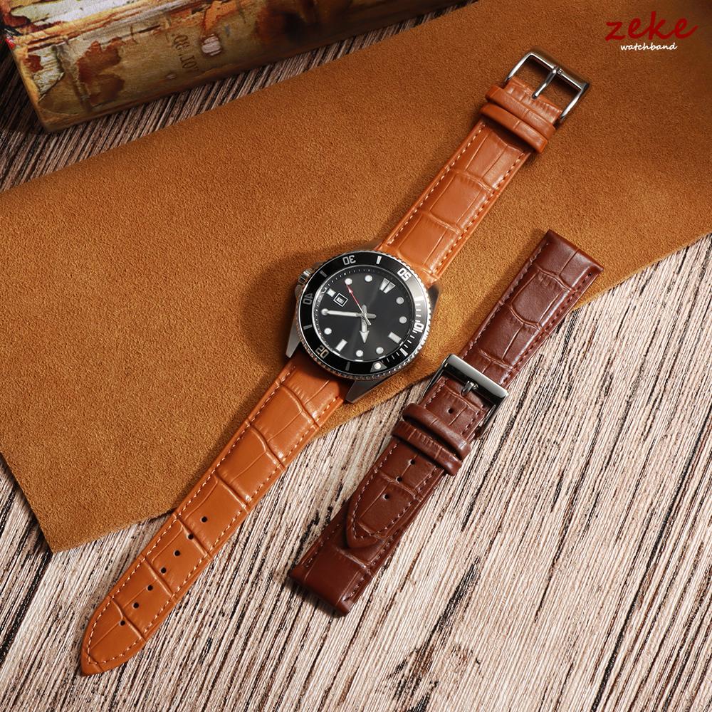 Genuine Leather Calfskin Strap 12mm 14mm 16mm 18mm 20mm 22mm 24mm Universal Men Women Watchband Slub Pattern Watch Accessories