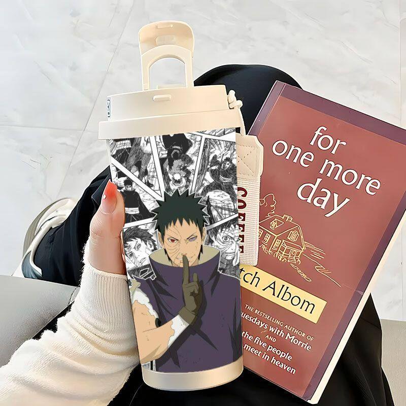 Naruto 316 Liner Good-looking Lanyard Water Cup Portable Large Capacity Vacuum Cup Student Cartoon Stainless Steel