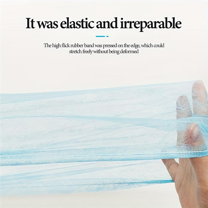 100 PCS Disposable Microblading Non Woven Fabric Makeup Hair Net Cap Sterile Hat Chef Catering Dust Strip Bathroom Supplies