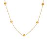 Small Style Flower Collarbone Chain Temperament Elegant Design Titanium Steel Plated 18K Gold Niche Necklace Women