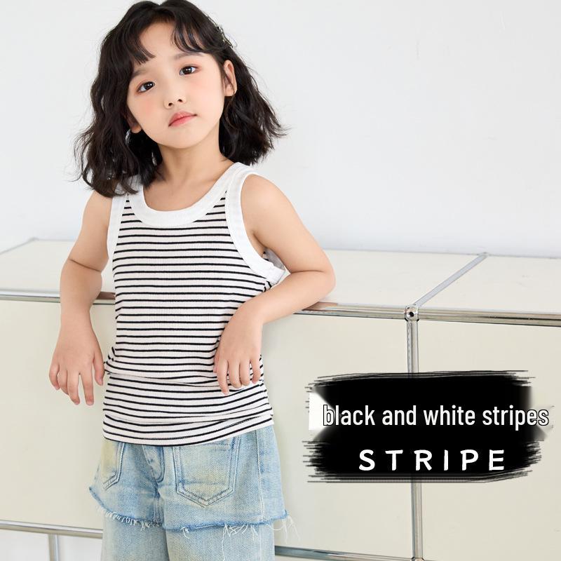 Kids' Sleeveless Cotton Vest – Boys' and Girls' Summer Pajamas & Home Wear