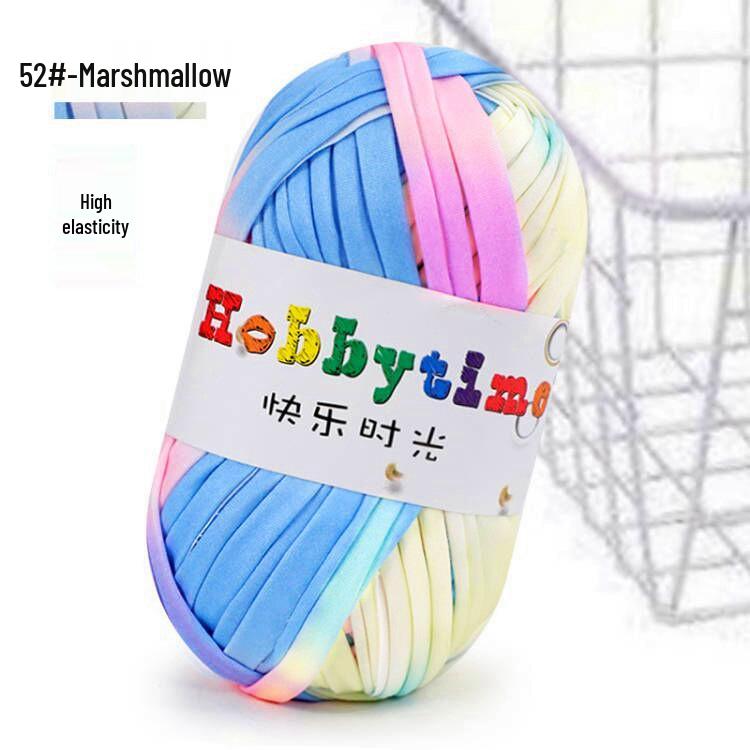 Cloth Strip Yarn DIY Crochet Kit: Handmade Bag, Knitting Material for Cushions, Carpets, and Dolls