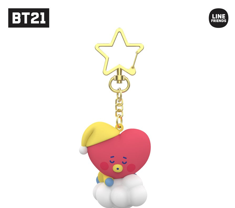 Breloc figura BT21 vis: TATA / MANG / SHOOKY / RJ, Bunuri oficiale autentice, 90x179x36(mm), KPOP, KBeauty, mostre gratuite
