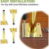 Adjustable Cabinet Legs12 Inch / 30coblique Furniture Legs Gold Set Of 4, Mid-century Couch Legs Heavy Duty Coffee , Tapered Chair Feet Meta - PJ