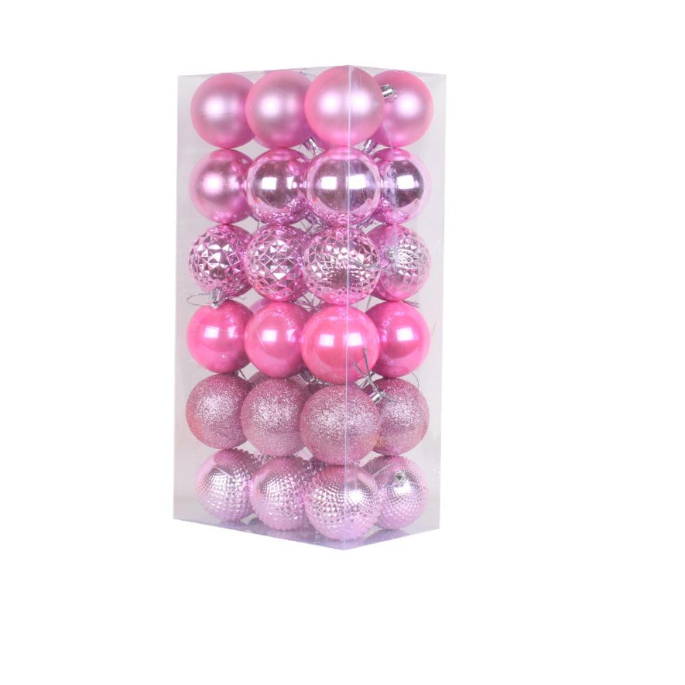 36pcs 6cm Christmas Tree Decoration Pendant Shatterproof Hanging Ornament  Wedding