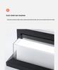 Waterproof Minimalist LED Wall Light with Smart Sensor for Outdoor Use