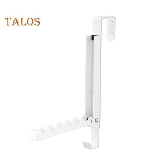 2Pcs Door Clothes Drying Rack Storage Hook Foldable Design Anti-Scratch Door Coat Hook Organizer with Anti-Slip Pads