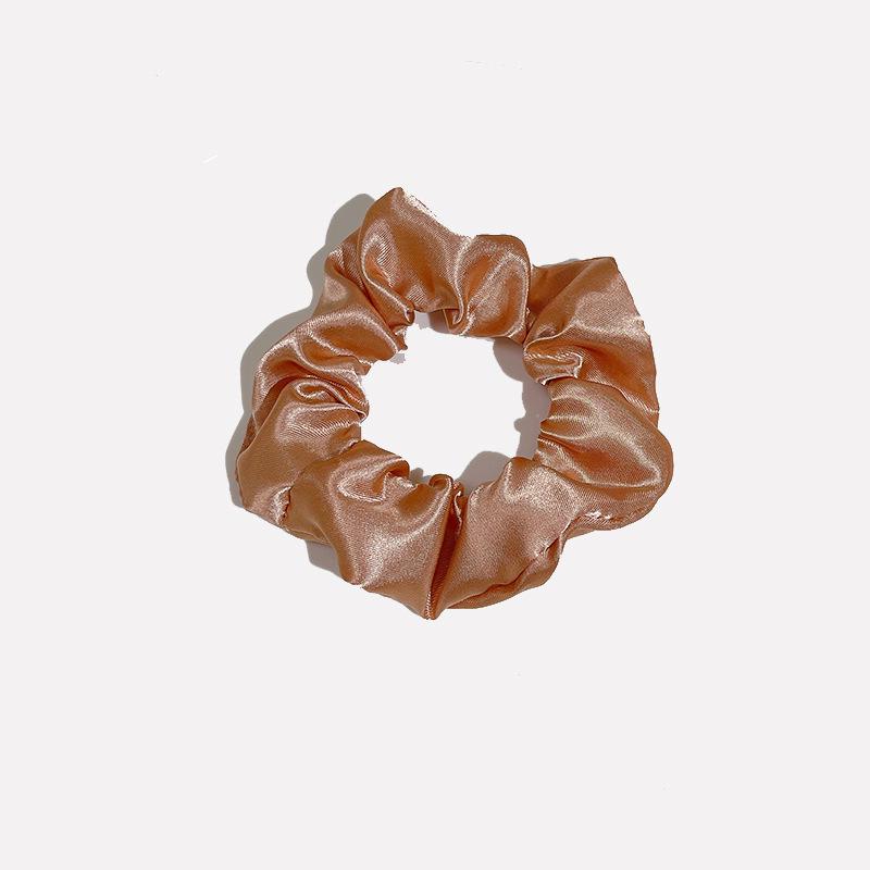 European-American Satin Pleated Hair Tie - French Minimalist Design