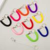 1Pcs Elastic Spring Rope Keychain Multicolor Anti Theft Adjustable Keyrings Bags Wallet Cellphone Accessories Car Key Holder