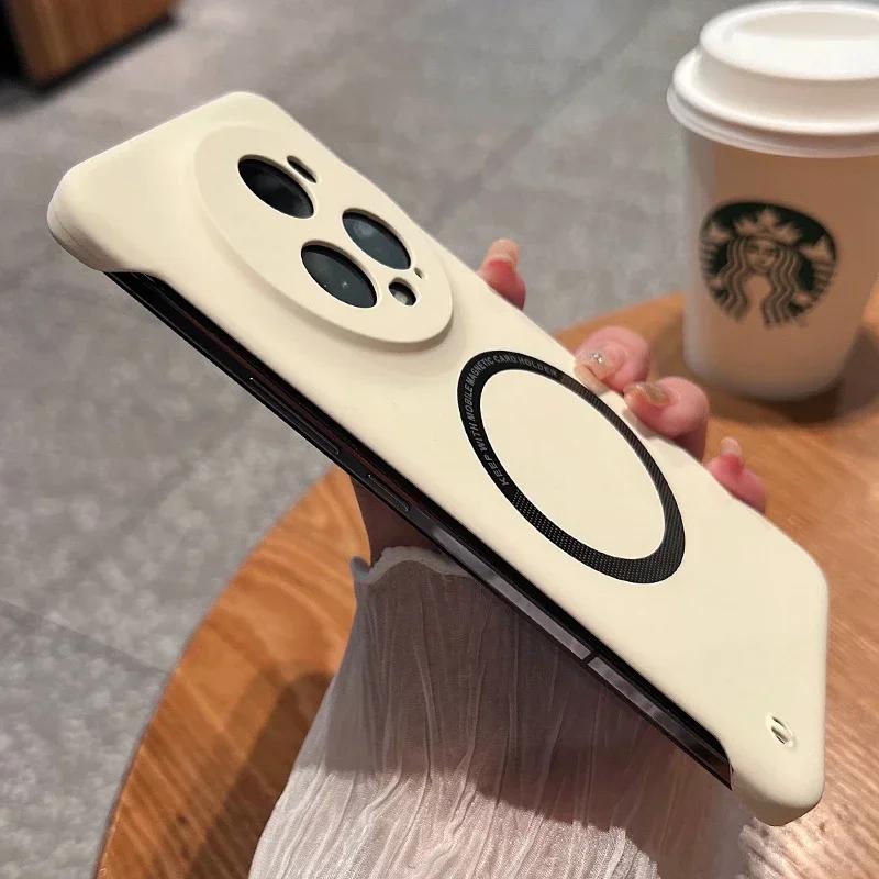 

Для магнитной беспроводной зарядки Для Honor 30 50 60 70 80 90 Magic 6 5 4 3 Pro Тонкий Безрамочный Жесткий Пластиковый Чехол для Телефона Задняя Крышка Honor 90 Pro