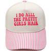 I DO ALL THE PRETTY Embroidery Color Matching Truck Driver Hat Fun Men's and Women's Sunshade Dad Hat