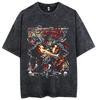 Vendita Calda Anime Berserk Guts Manga Stampa Grafica Maglietta Uomo Donna Retro Lavato Girocollo Cotone Retro Lavato Larga Casual Oversize Top Estivo Nuova T-shirt