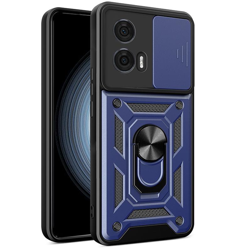 Phone Case for Motorola Moto Edge 50 Fusion with Sliding Camera Cover Shockproof Bumper Protection
