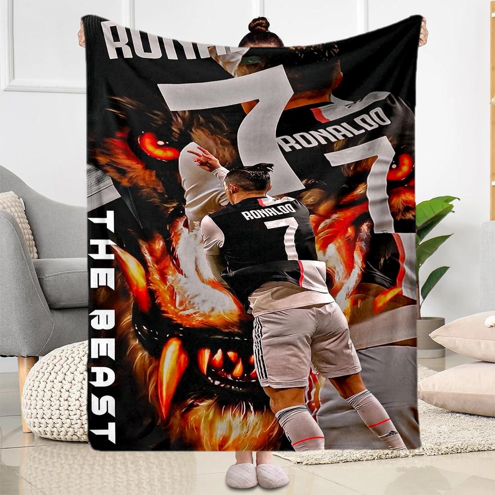 Cristiano Ronaldo Manchester Blanket Ultra-Soft Great for Office Chair Chair Livingroom for All Seasons Modern