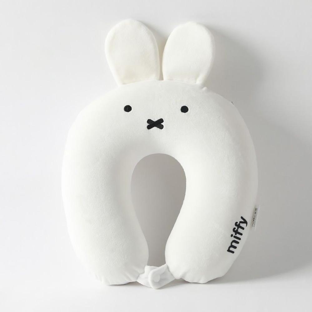 Cute Miffy Kawaii Cervical Pillow Memory Cotton Neck Pillow Cartoon Rabbit U-shaped Pillow Office Nap Travel Pillows Girl Gift