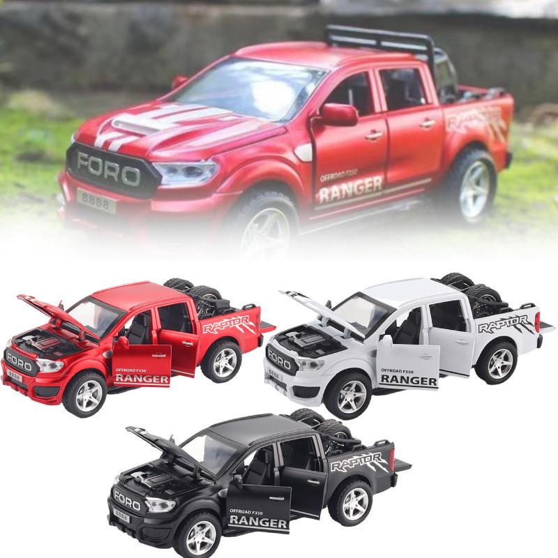 Raptor Ford F350 Alloy Diecast Car Model Sound Light Pull Back Car Gift Toy