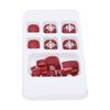 24pcs False Toe Nails Women Girls Fake Toe Nails Art Tips Artificial Full Cover Toenails