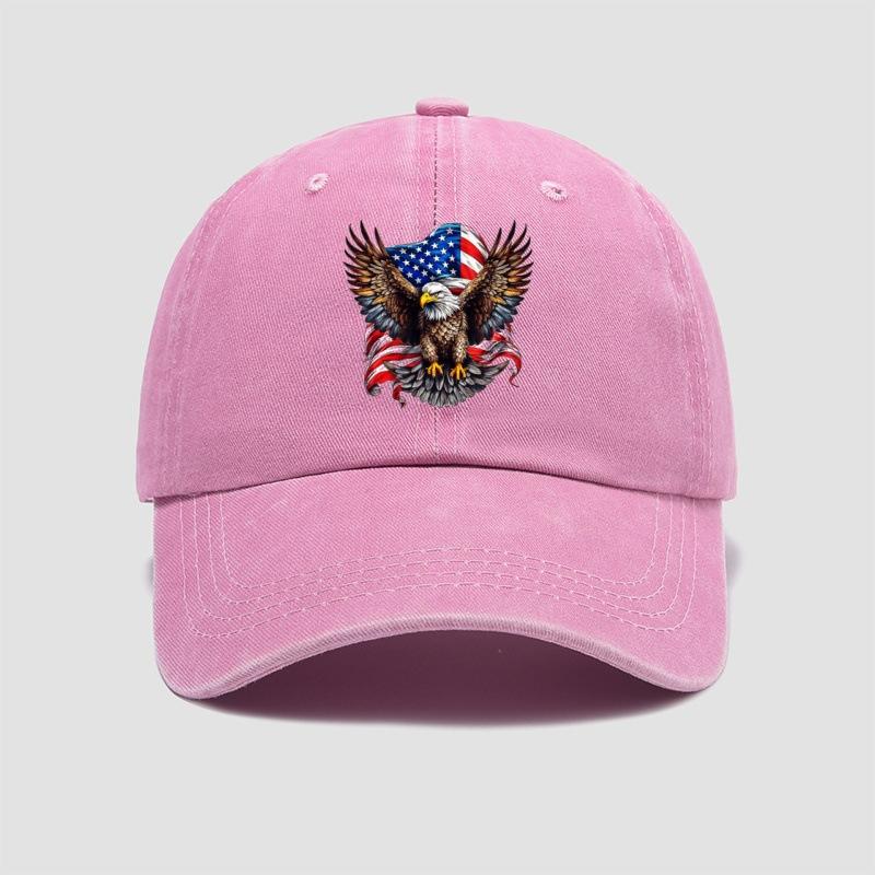 Eagle Flag Printed Baseball Cap, Versatile Style for Both Men and Women, Suitable for Daily Shopping and Travel