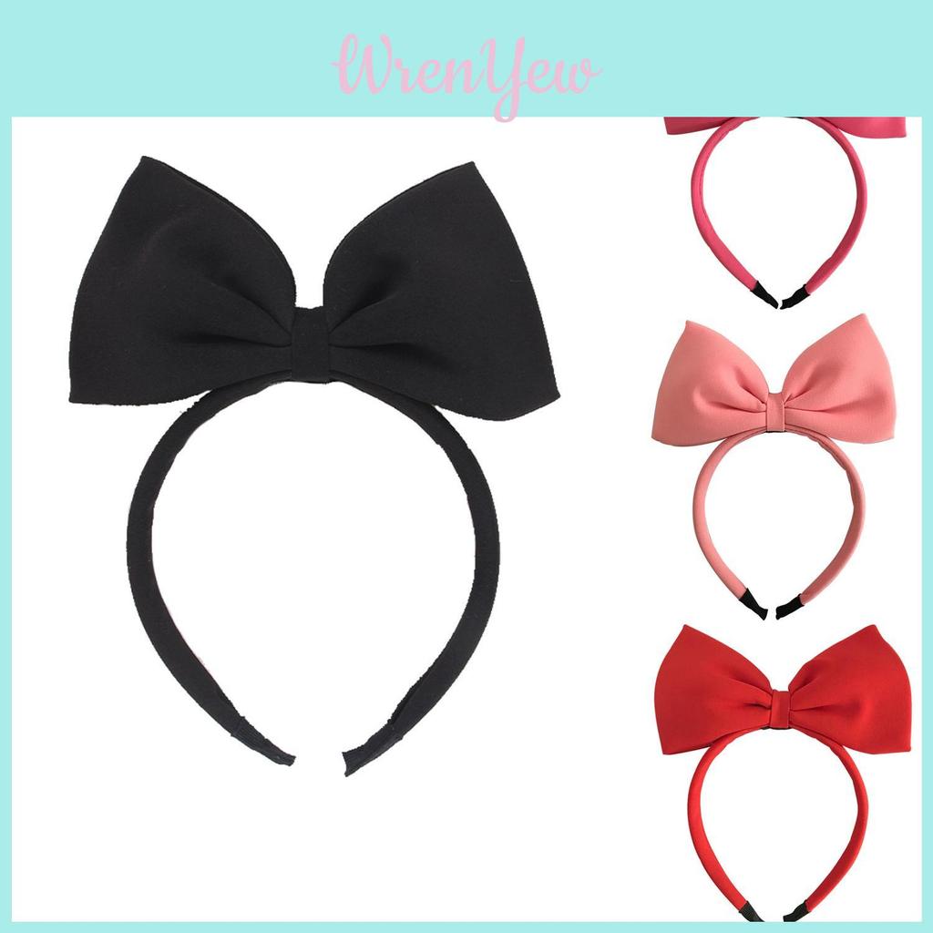 Childrens Hairband With Handmade Red Butterfly Knot For Party And Performance Use