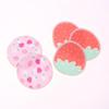 10 Pcs Makeup Remover Pads Washable Double-Layer Strawberry Print Cleaning Cotton Reusable Facial Make Up Removal Pads Tool