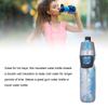 PE Misting Water Bottle Spray Mist Sports Water Bottle Reusable Cooling Drinking Bottle with Double Wall Insulation Carry Loop Blue