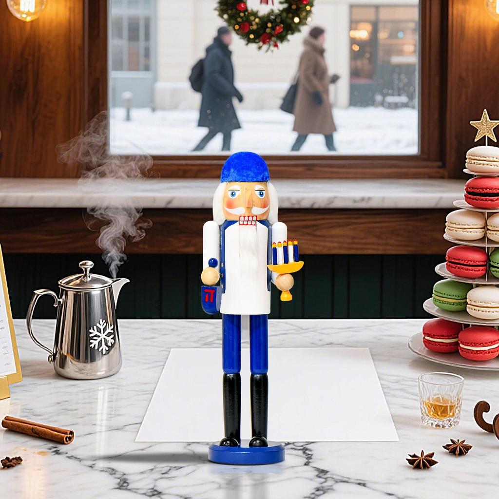 Nutcracker Christmas Decor Decorative Nutcracker 14inch Wooden Figurine Decoration For Indoor Outdoor Home Porch Party Family