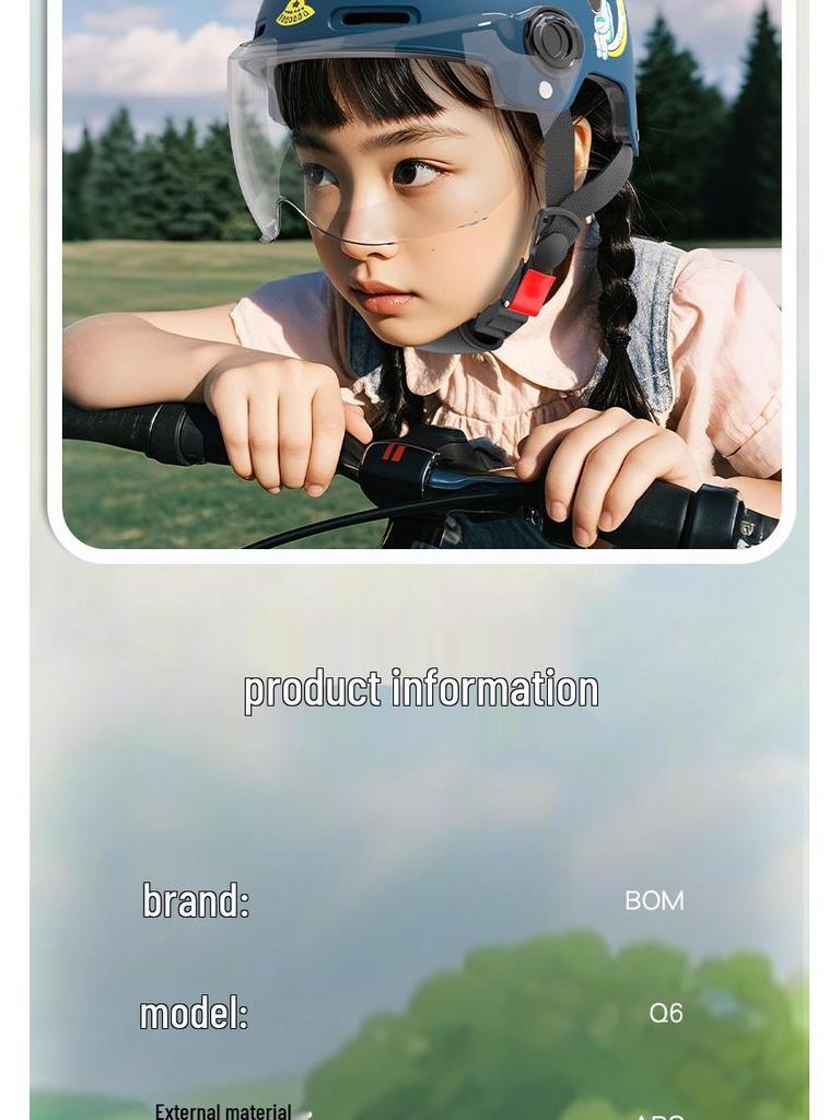 3C Certified Children's Summer Helmet for Electric Bicycles, Boys and Girls Ages 2-14, Suitable for All Seasons
