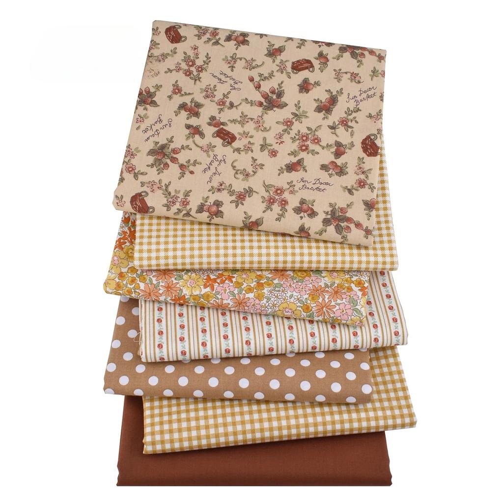 Printed Twill Weave Cotton Fabric DIY Quilting Sewing Material Handmade Textile Patchwork Cloth Floral Series