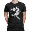 Men T-Shirt Smoking Cat Funny Funny Pure Cotton Tee Shirt Short Sleeve  T Shirt Crewneck Clothing Gift Idea - Men's Summer Co...