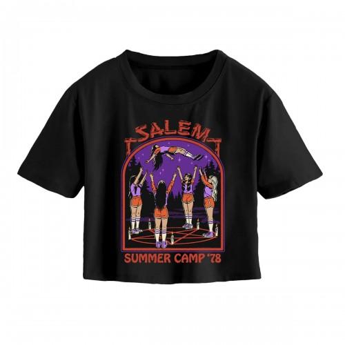 Steven Rhodes Unisex Adult Salem Summer Camp Crop T-Shirt