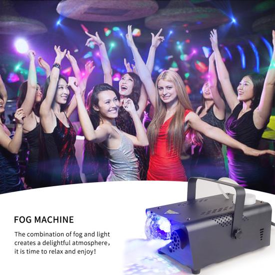 

600 Вт Сценический Дым-машина с Беспроводным Пультом Управления 8 RGB LED
