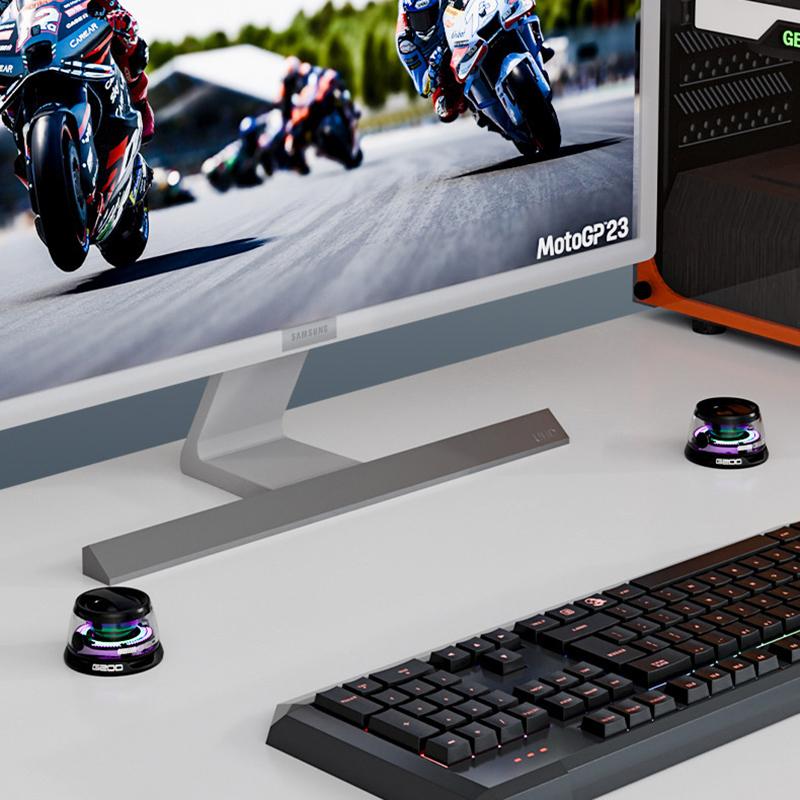 Outdoor Magnetic Bluetooth Speaker Wireless Portable Mini Travel Stereo Speaker With Rgb Color Light And Phone Holder For Ios