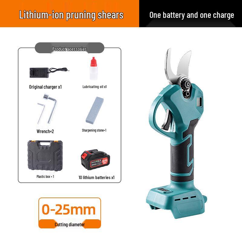 High-Power Wireless Electric Pruning Shears with LCD Display and Lithium Battery