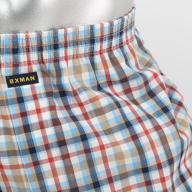 BXMAN Men's Loose Woven Cotton Boxer Shorts