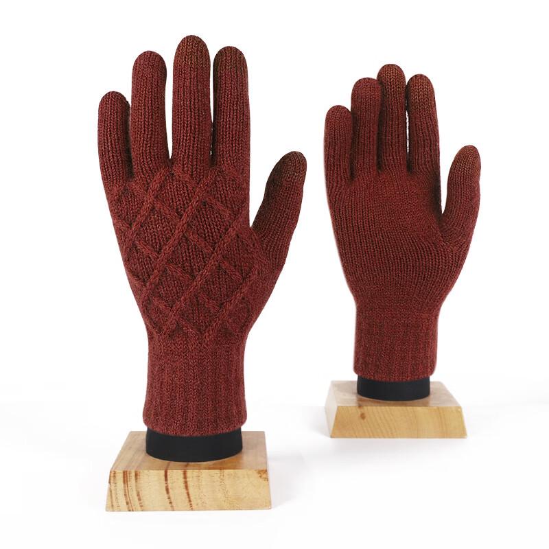 REACH STAR Winter Pineapple-Knit Touchscreen Gloves