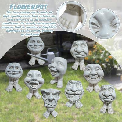 Funny Planter Resin Decoration Ornament Home