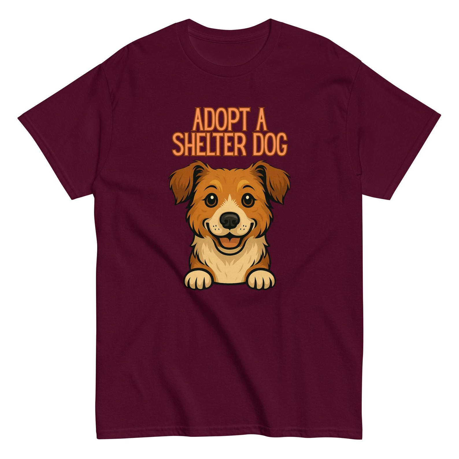 Adopt A Shelter Dog Unisex Cotton Tee - Vet Med Support L