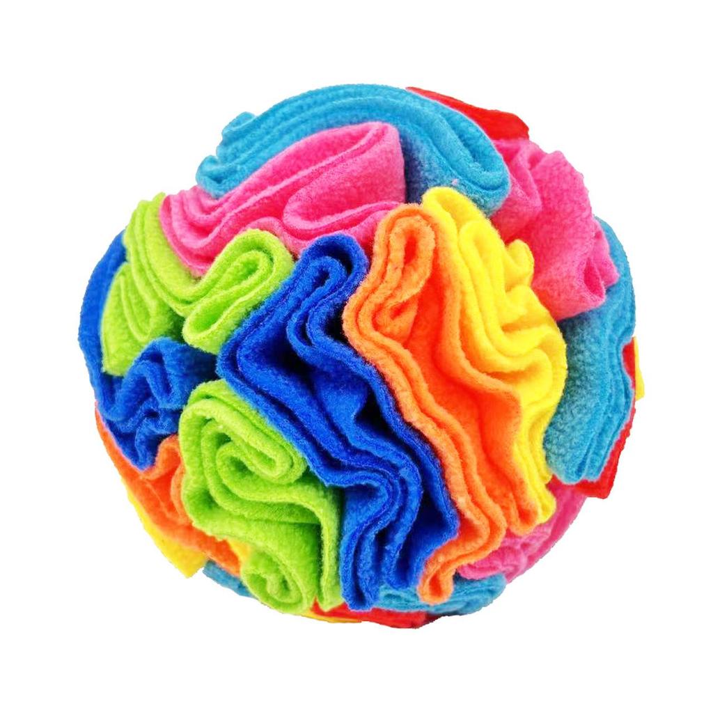 Colorful Sniffing Ball Teething Puzzle Toy for Dogs