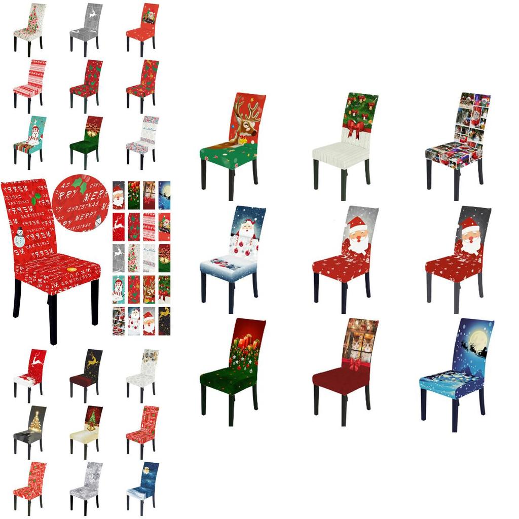 Festive Christmas Chair Cover With Great Elasticity Perfect For Any Furniture