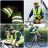 Radfahren Reflektierende Weste Hohe Sichtbarkeit Sicherheit Outdoor Sportweste für Nachtfahrten Laufen Joggen Motorrad Sicherheitsweste