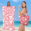 Damen 2-in-1 Faltbarer Strandtuch mit integrierter Tasche Multifunktionale Einzelschulter-Umhängetasche Für Schwimmen Wassersport