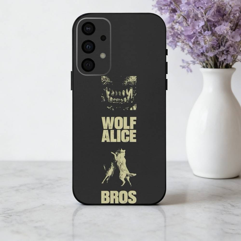 

Alternative W-Wolf Alice Band Phone Case For Samsung Galaxy A73,A72,A71,A70,A53,A52,A51,Soft Silicone Black Cover Samsung a32 5g