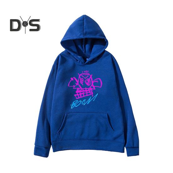 Толстовка с капюшоном унисекс с карманом-кенгуру длинными рукавами эластичными манжетами дышащая осенне-зимняя спортивная кофта S синий 1587₽