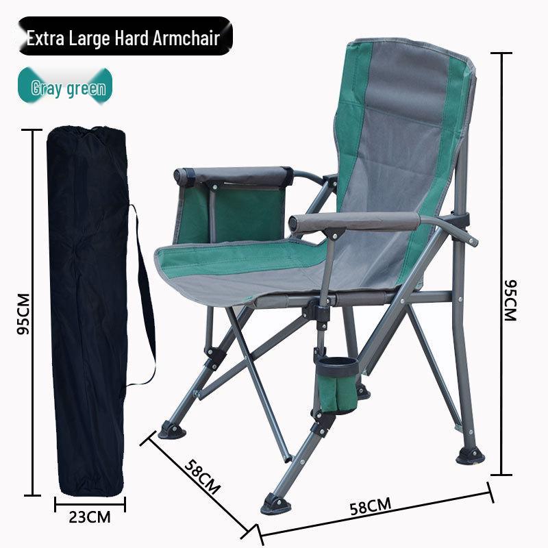Lightweight Outdoor Folding Chair: Portable Recliner & Director's Chair for Camping, Fishing, and Relaxation.